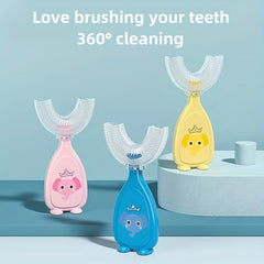 Baby Child Elephant U-shaped Silicone Toothbrush