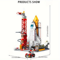 Space Ships & Rocket Launch Center Building Toy Set