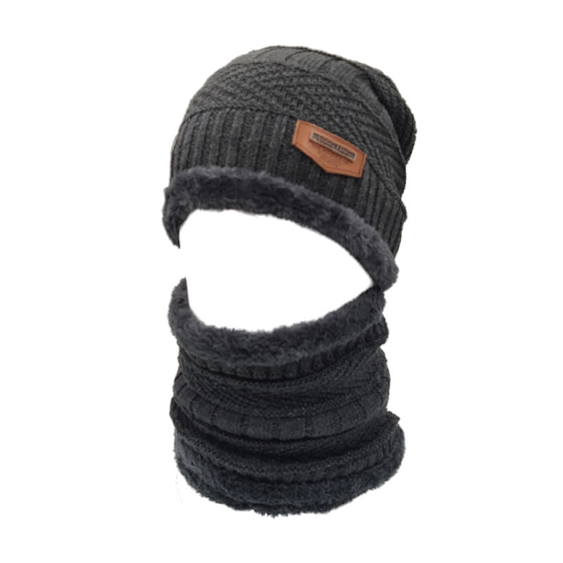Slouchy Knitted Wool Hat for Cold Weather