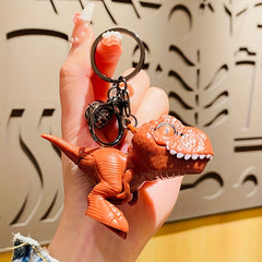 Biting Tyrannosaurus Doll Keychain Fun Dinosaur Toy for Car Bag