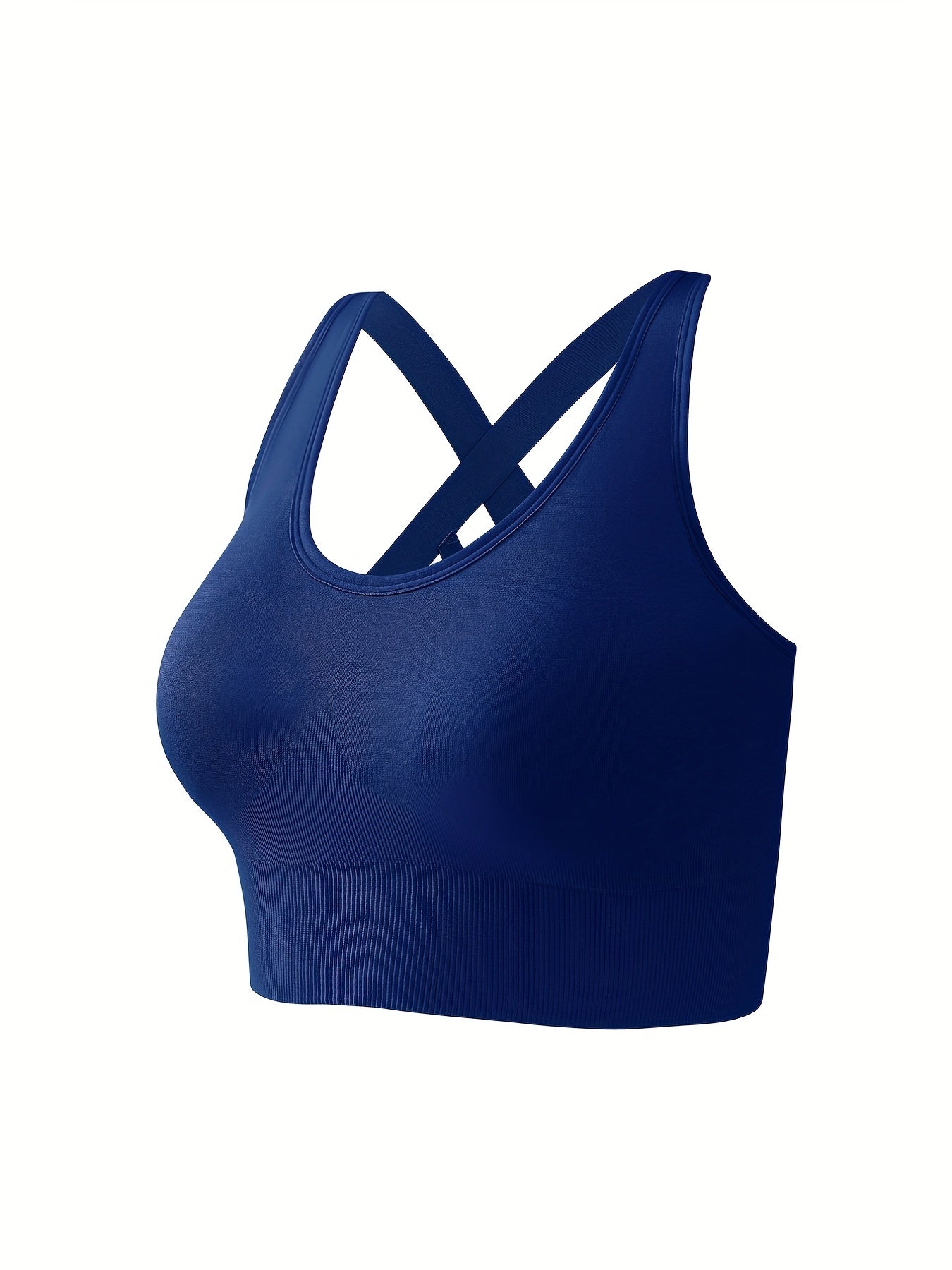 3pcs Criss Cross Back Sports Bras Comfy Running Workout Bra