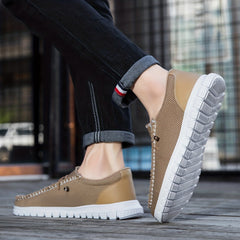 Men's Lightweight Slip On Canvas Shoes for Walking Jogging