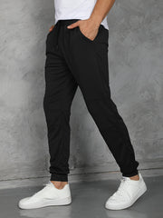 Men's Drawstring Sweatpants Casual Comfy Jogger Pants