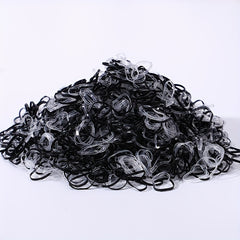 1000pcs Girls Mini Elastic Disposable Colorful Hair Ties Set