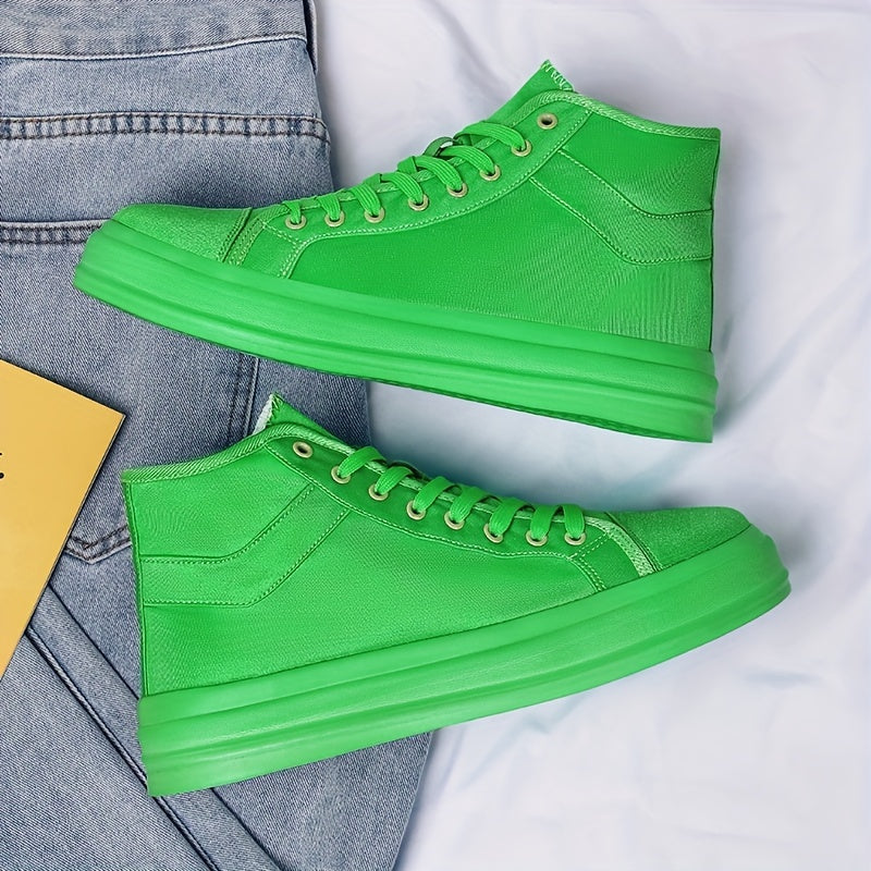 Men's High Top Canvas Skate Shoes Non Slip Sneakers