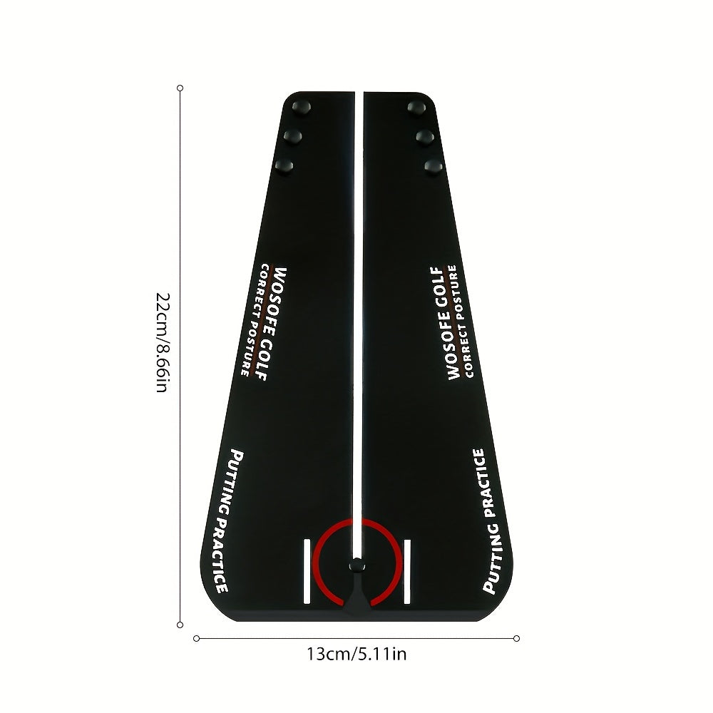 Golf Putting Alignment Mirror with Beads & Ball