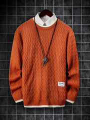 Men's Thermal Knit Pullover Sweater