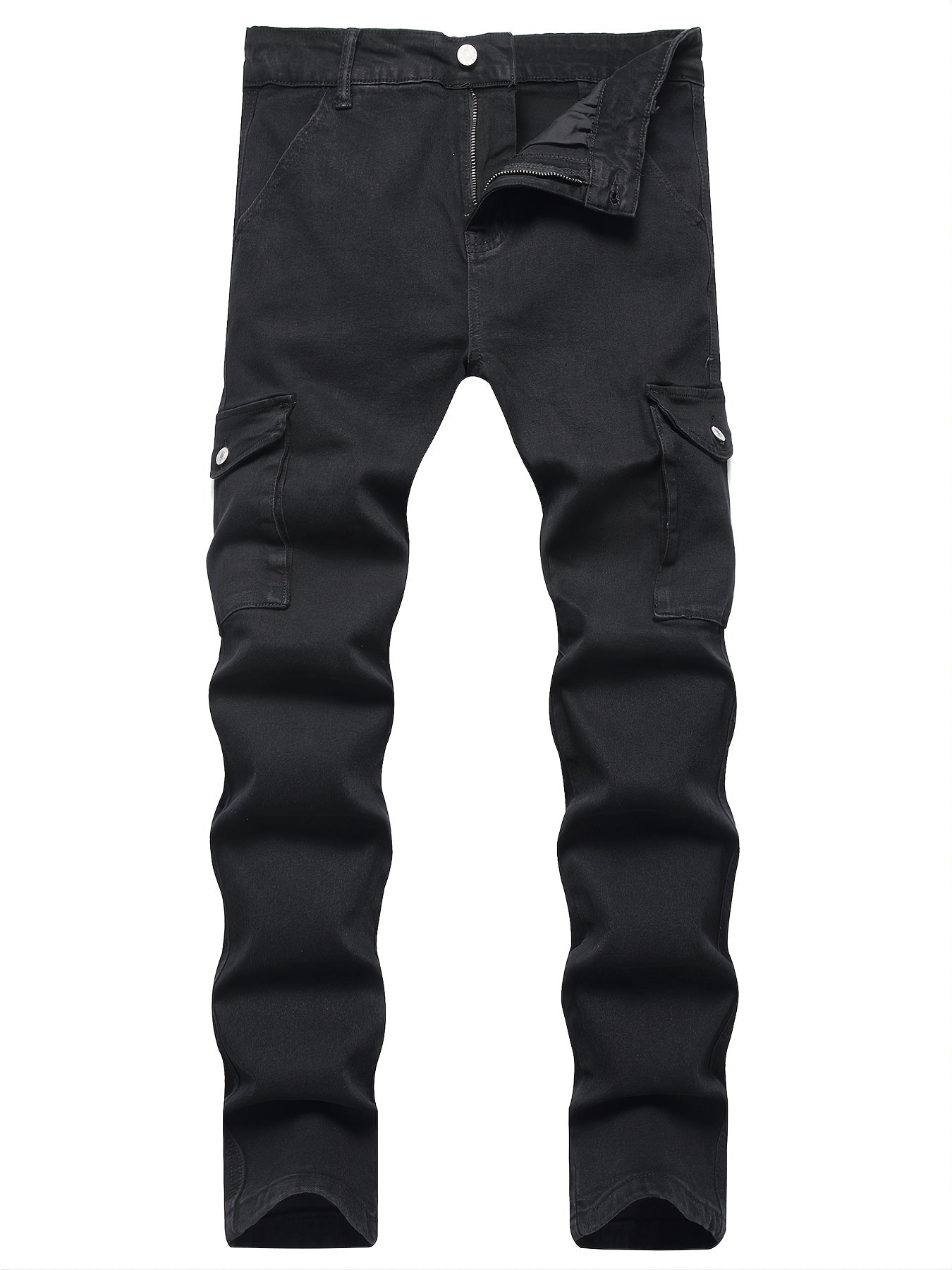 Mens Slim Fit Distressed Stretch Denim Pants