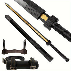 Wooden Katana Sword Samurai Sword With Belt And Stand For Anime Cosplay