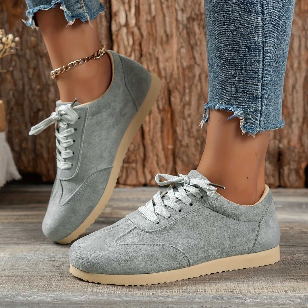 Comfortable Lace Up Outdoor Sneakers Women's Shoes