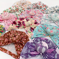Newborn Floral Turban Hat Cap Beanie For Baby Boys And Girls