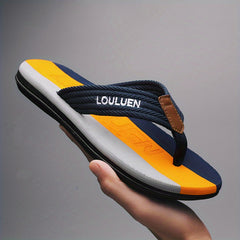Men's Block Thong Sandals Non Slip Flip-flops