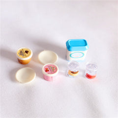7pcs Mini Toy House Artificial Food Set for Realistic Shooting Scene