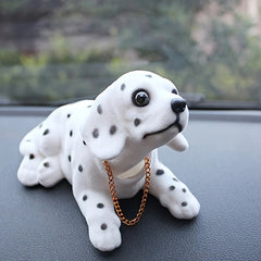 5pcs Dolls Shaking Head Dog Ornaments Car Decoration
