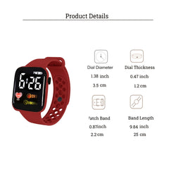 Kids Love Calendar LED Watch Boys Girls