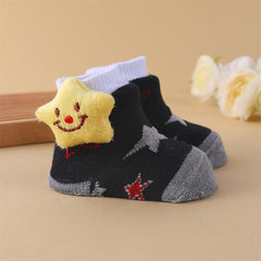 3 Pairs Baby Boys Cartoon Animal Floor Socks