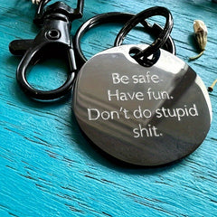 Metal Keychain Keyring Gift For Teenagers Men Women Families