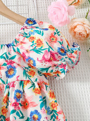Toddler Girls Casual Dress Pencil Bohemian Draped
