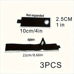 3pcs Extension Cord Organizer Hanger with Hook and Loop Cord Wrap