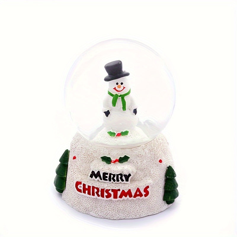 Christmas Santa Claus Crystal Ball Desktop Decoration Resin Glass Ball