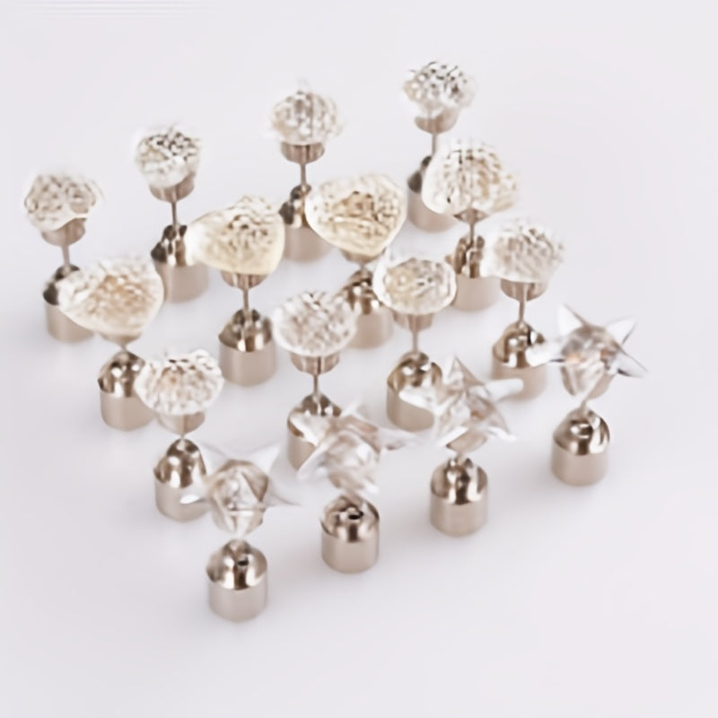 LED Luminous Earrings Flash Crown Christmas Halloween Decorations