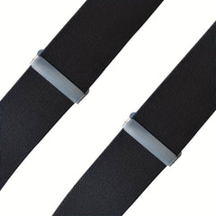 Men's Adjustable Elastic Suspenders Braces Heavy Duty Clip