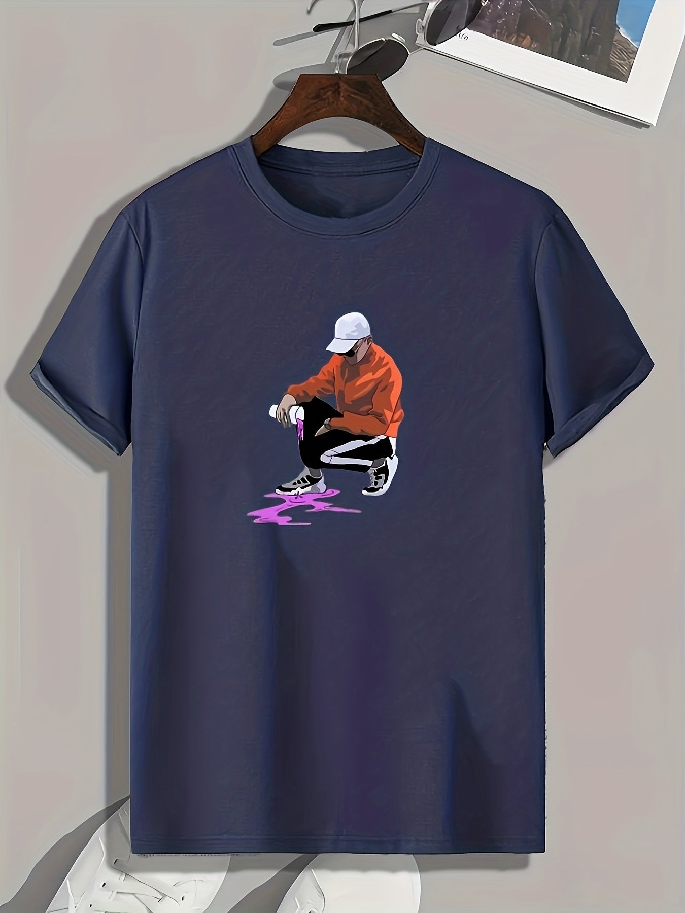 Boy Print Men's Graphic T shirt Casual Comfy Tees For Summer