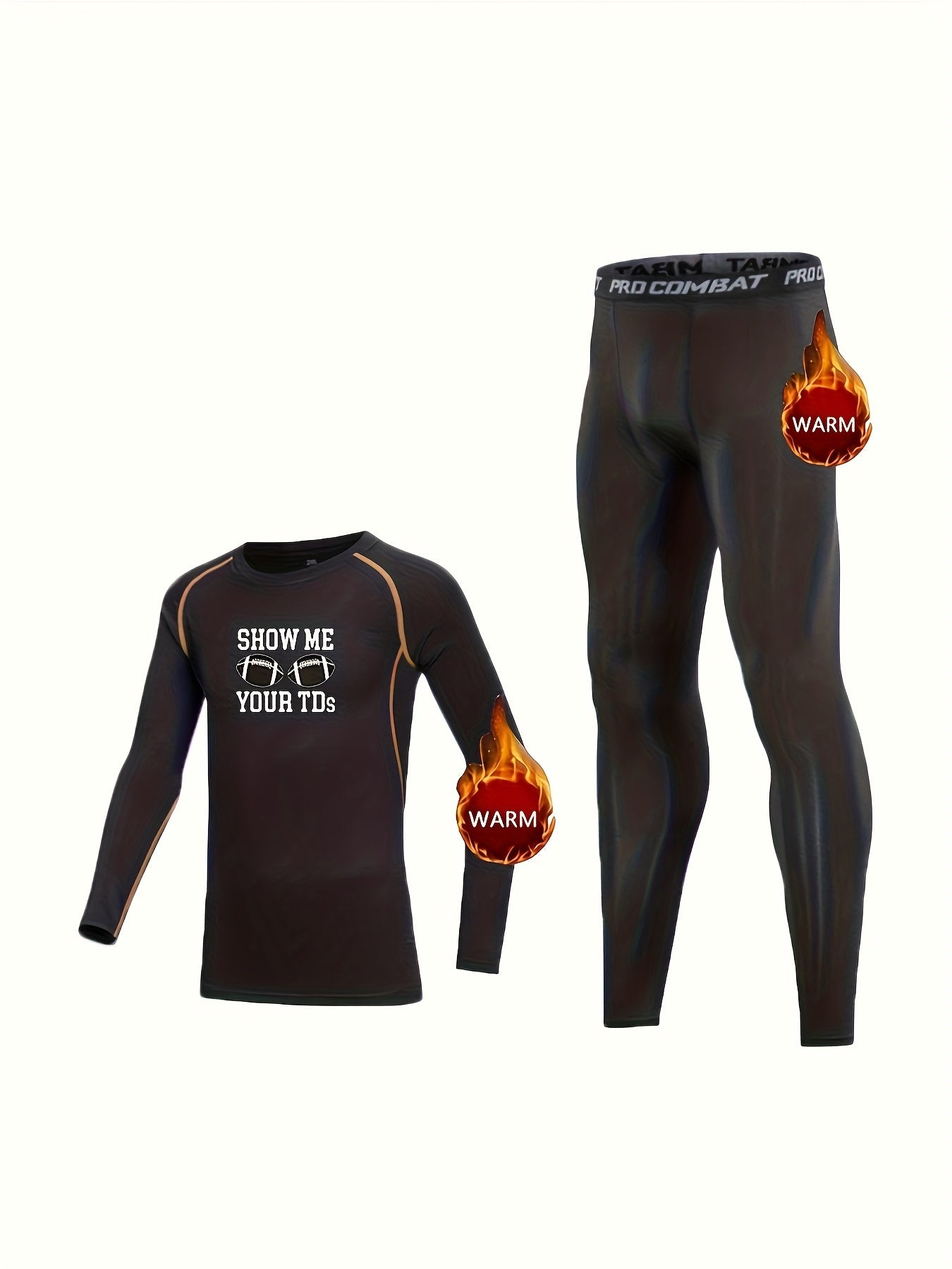 Kids Fleece Thermal Set - Long Sleeve Shirt & Pants