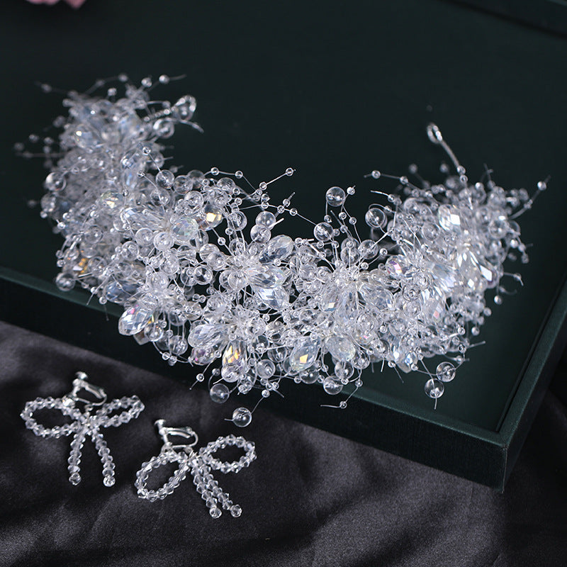 Royal Baroque Crown Full Size Tiara Rhinestone Princess Birthday Wedding