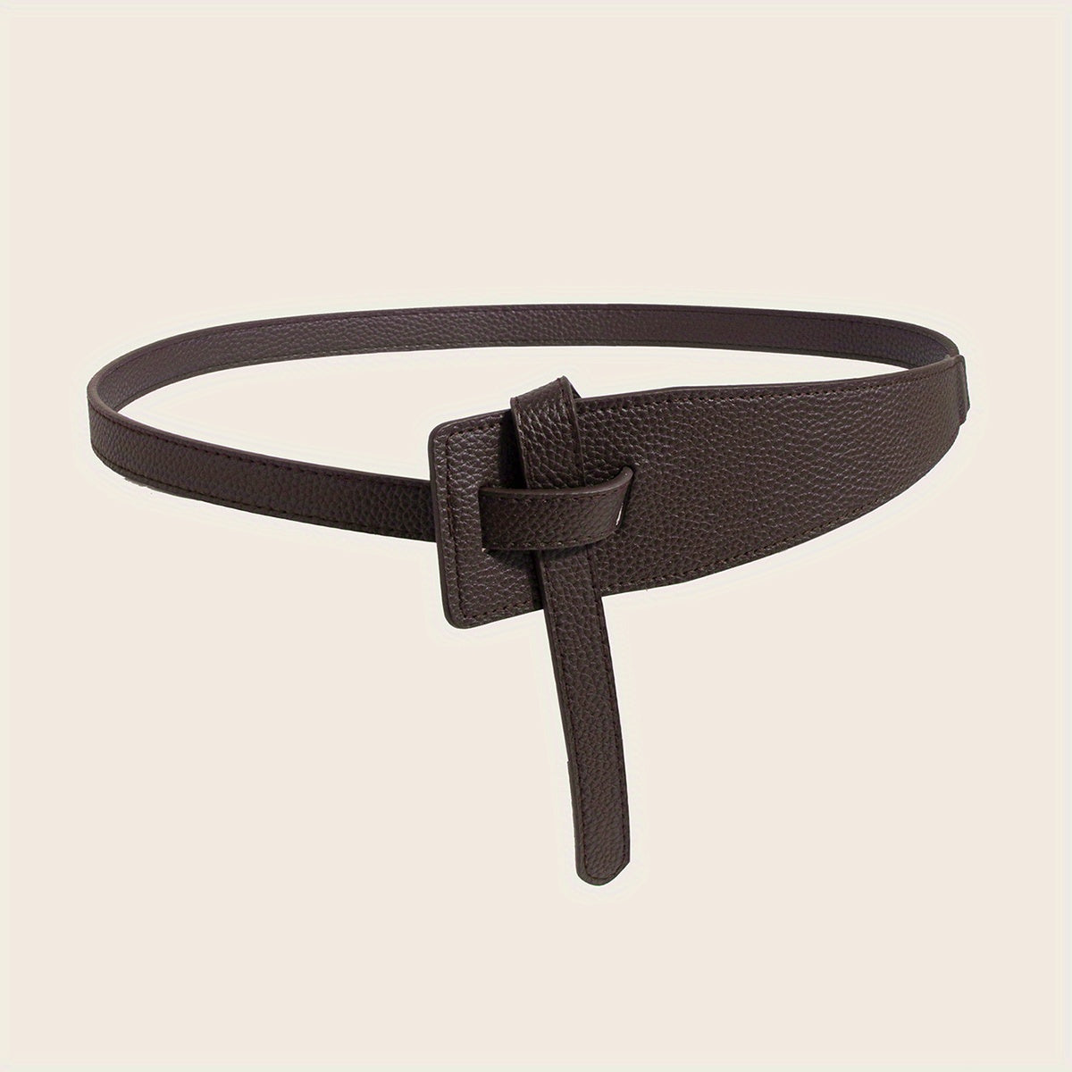Soft Lychee Pattern Adjustable Girdle Women's Decorative Waistband Dress Belts