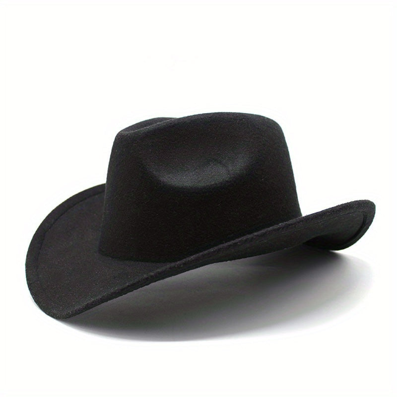 Men's European American Solid Wool Jazz Hat British Style Top Hat