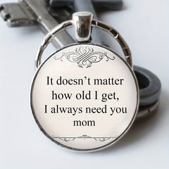 Vintage English Keychain Necklace Bag Charm Jewelry Accessory