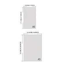 A5 A6 Notebook Filler Paper Loose leaf Planner Paper Replaceable Detachable