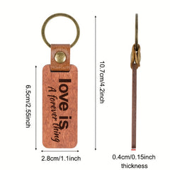 Rosewood Keychain Keyring Men Women