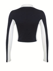 Letter Print Biker Jacket Streetwear Zip Up Outerwear
