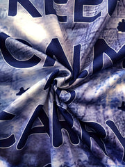 Men's Keep Calm and Carry On Print Short Sleeve T-shirt