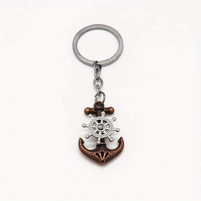 Boat Anchor Keychain Pendant Retro Bag Backpack Decoration Ornament Gift