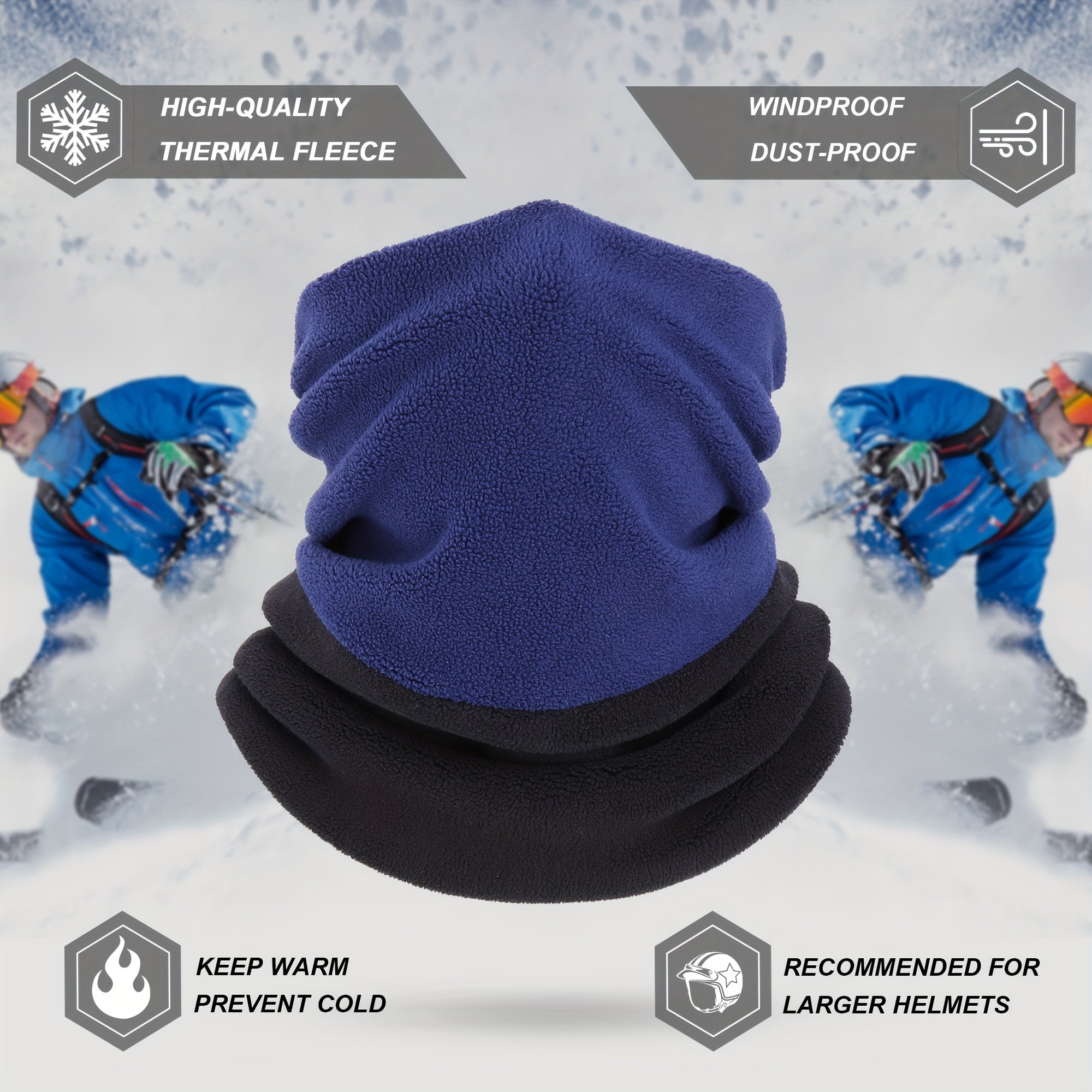 Winter Neck Gaiter Thermal Mask for Men Women - Skiing Snowboarding Scarf