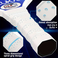 USAPA Approved Pickleball Paddles Set Of 2 with Rackets, Tapes, Overgrip, Towel