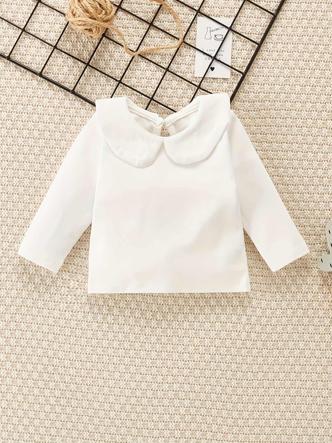 Baby Girls Long Sleeve Doll Collar Top