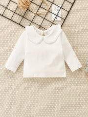 Baby Girls Long Sleeve Doll Collar Top