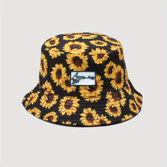 Sunflower Bucket Hat Fisherman Hat Outdoor Summer Travel Cap