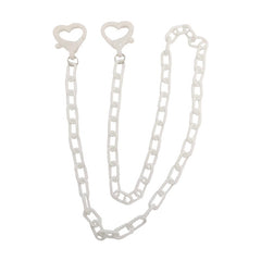 Acrylic Mask Chain Heart Button Glasses Chain