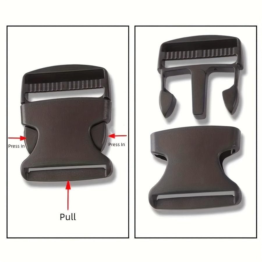 4pcs Plastic School Bag Buckle Backpack Strap Adjustment Buckle