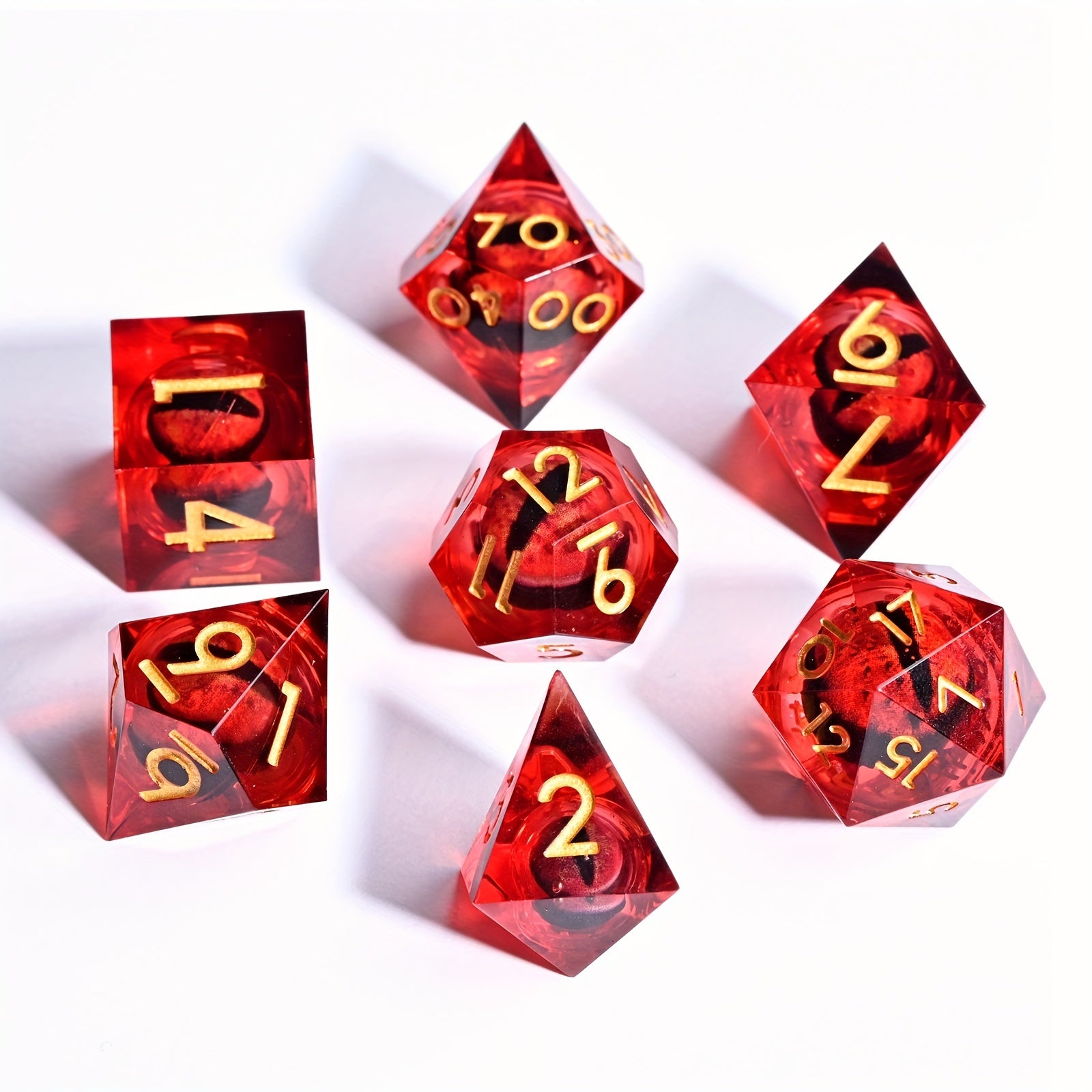 7pcs Resin Dice Set for Large Board Game