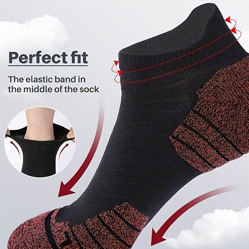 4 Pairs Unisex Cotton Compression Ankle Socks