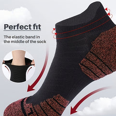 4 Pairs Unisex Cotton Compression Ankle Socks