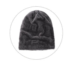 Men's Winter Thick Velvet Warm Wool Hat with Ear Protection