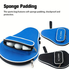 Table Tennis Racket Cover Gourd Shape Hold 3 Balls Protective Cover