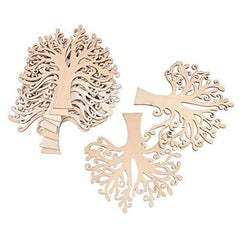 10pcs Wooden Tree Embellishments DIY Crafts